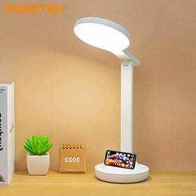 Настільна лампа з органайзером Bailong BL-3301 від USB на акумуляторі Біла