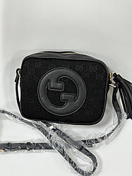 🔥 Gucci Blondie Small Shoulder Bag Black Textile
