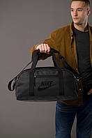 Сумка спортивна чорна екошкіра 22 літри