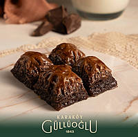 Турецкая баклава с шоколадом и лесным орехами Karakoy Gulluoglu 500 г, шоколадная пахлава с орехами