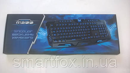 Ігрова клавіатура з підсвічуванням USB M200-2 Блискавка Gamer, фото 2