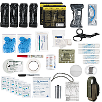 Аптечка тактическая IFAK II ВСУ 4шт TQ SICH 32 поз. (без подсумка) полная №5