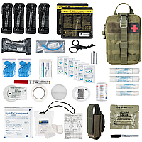 Аптечка тактическая IFAK II ВСУ 4шт TQ SICH 32 поз. (подсумок L-10) полная №5