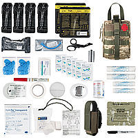 Аптечка тактическая IFAK II ВСУ 4шт TQ SICH 32 поз. (подсумок ifak XL-28) полная №5