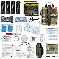 Аптечка тактическая IFAK II ВСУ 4шт TQ SICH 32 поз. (подсумок увеличенной емкости ifak XXL-33) полная №5