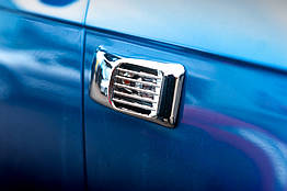 Решітка на повторювач `Прямокутник` для Audi A3 2003-2012 ABS-пластик (2 шт)