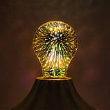 Декоративна лампочка E27 світлодіодна 3D Феєрверк A60 LED 8809 CNV, фото 3