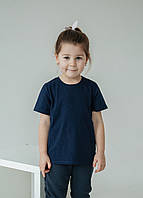 8402 Практичная детская футболка Синий Malwel