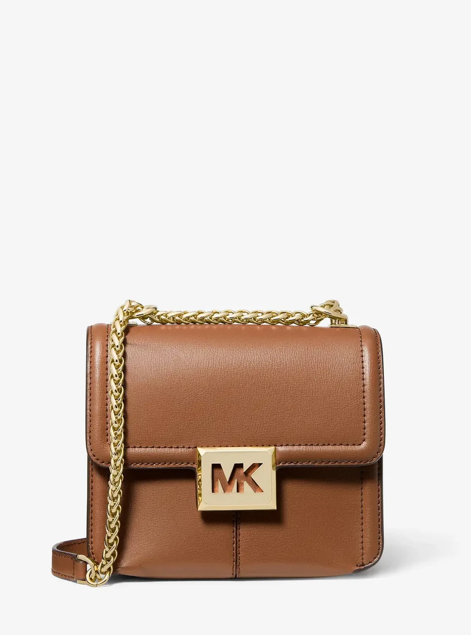 Женская сумка MICHAEL Michael Kors Sonia Small Leather Shoulder Bag (35F1G6SS5L) LUGGAGE
