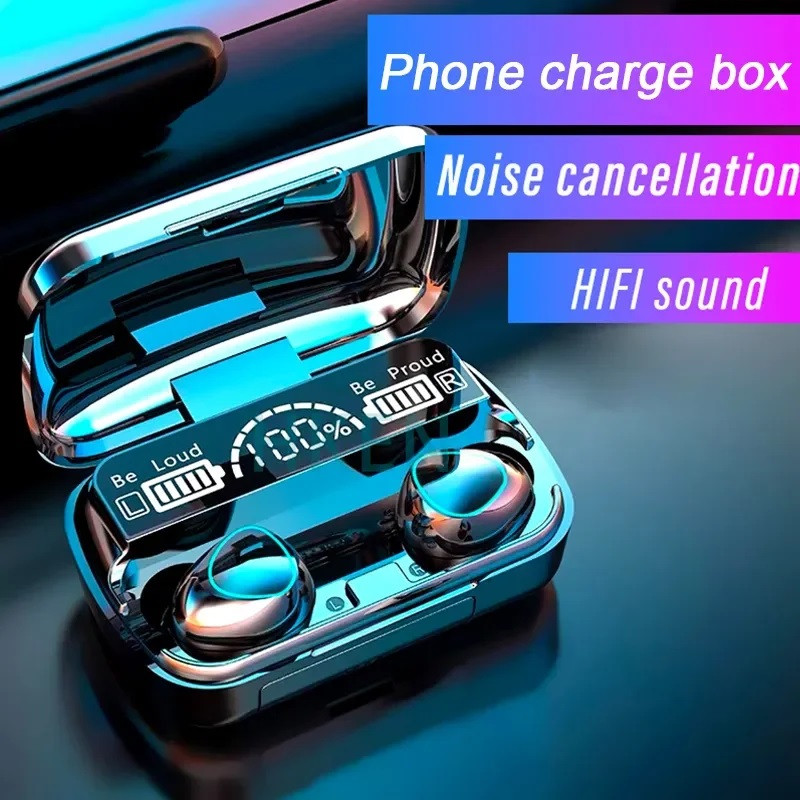 Бездротові навушники з мікрофоном для Андроїд та IOS TWS WIRELESS (M10) iC227, фото 1