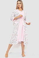 Комплект халат+ ночная рубашка, цвет светло-розовый, размер L, 219RX-7064