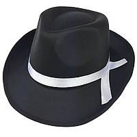 Шляпа Мужская Гангстерская (черная)