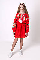 Вишита сукня для дівчинки Mevis 4901 червоний