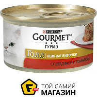 Purina Корм Purina Gold ніжні біточки з яловичиною та томатом 85 г