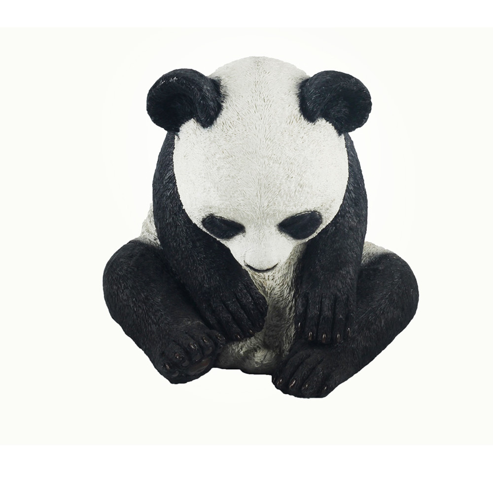 Декоративна скульптура для саду "Sleeping panda" 27,8х27х26,5 см статуетка для саду, садова фігурка «T-s»