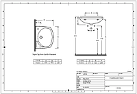 Подвесная раковина EGE Vitrifiye Lissa 500x175x400мм (91501) Белый «T-s»