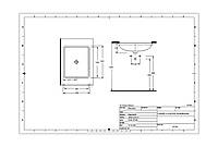 Врезная раковина под столешницу EGE Vitrifiye Pinara 565x170x430мм (91561) Белый «T-s»