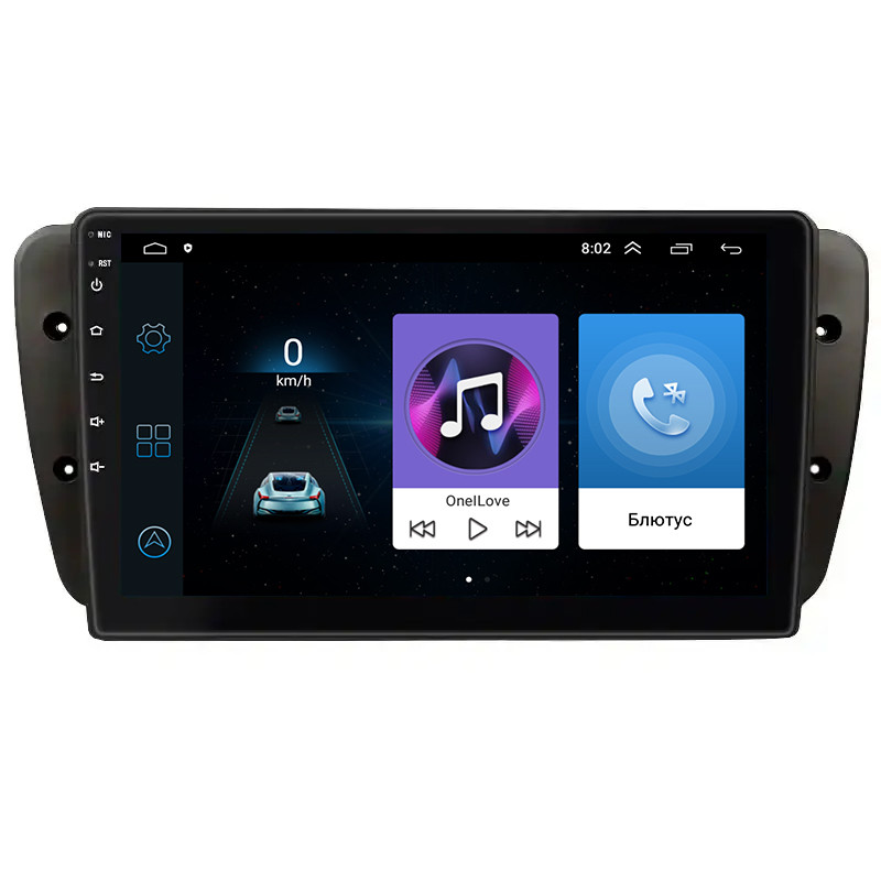 Штатна магнітола Lesko для SEAT Ibiza IV Рестайлінг 2012-2015 екран 9" 1/16Gb Wi-Fi GPS Base 2 шт.