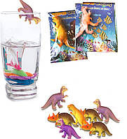 Зростаючі у воді іграшки 6х3см Динозаври кольорові (1шт)