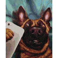 Діамантова мозаїка Селфі Чарлі ©Lucia Heffernan, 40х50 см