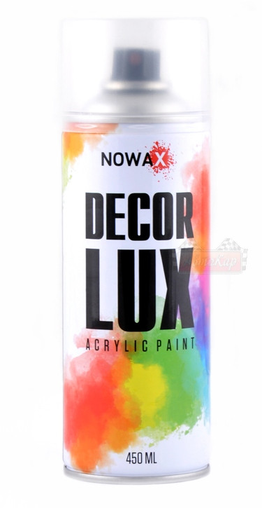 Акриловый лак прозрачный NOWAX Decor Lux (аэрозоль 450мл.) NX48015 - фото 1 - id-p386156206