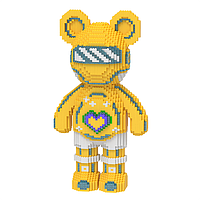 Світний конструктор Magic Blocks у формі ведмедика Bearbrick Колір: Жовтий