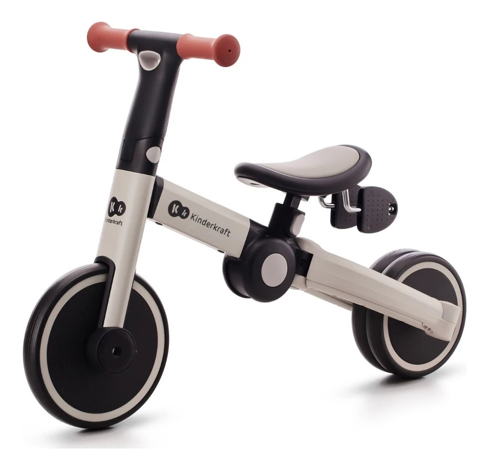 Детский транспорт беговел велосипед трехколесный от 1 года 3в1 Kinderkraft 4TRIKE Silver Grey, Велокат велобег - фото 3 - id-p2115887609