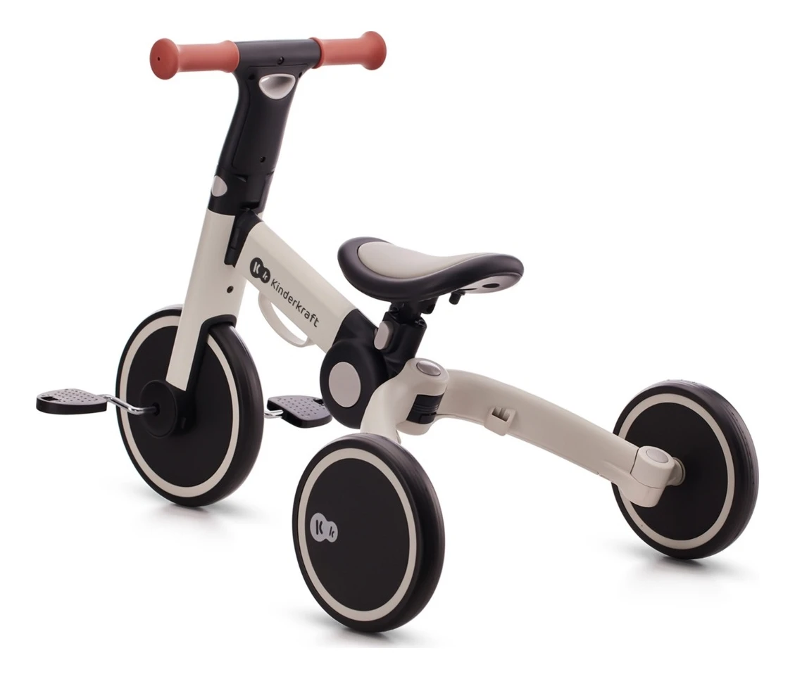 Детский транспорт беговел велосипед трехколесный от 1 года 3в1 Kinderkraft 4TRIKE Silver Grey, Велокат велобег - фото 7 - id-p2115887609