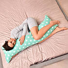 Наволочка для подушки S-Form, 40х130см бавовна бязь м'ята зірки, фото 6