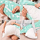 Наволочка для подушки S-Form, 40х130см бавовна бязь м'ята зірки, фото 8