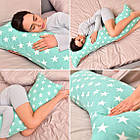 Наволочка для подушки S-Form, 40х130см бавовна бязь м'ята зірки, фото 9