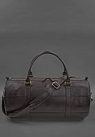 Шкіряна сумка Harper MAXI темно-коричнева краст