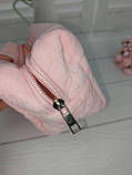 Косметичка плюшева (рожева), фото 4
