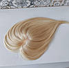 Накладка топпер на маківку з натурального волосся з чубчиком блонд KLEO 8"- 613, фото 8