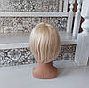 Накладка топпер на маківку з натурального волосся з чубчиком блонд KLEO 8"- 613, фото 5