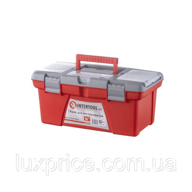 Ящик для інструменту 16" 415*210*190 мм INTERTOOL BX-0416    Luxprice