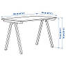 Стіл IKEA TROTTEN 494.343.89 Бежево-білий, фото 8