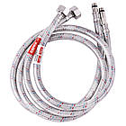 Шланг для підключення змішувача ZERIX зв-вн M10(LONG)x1/2" 100 см 64682 ZX3032, фото 4