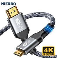 Кабель NIERBO HDMI - mini HDMI, 4K, 60HZ 2м