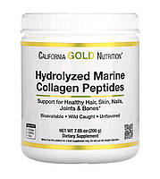 Гідролізовані пептиди морського колагену, без добавок, 200 г (7,05 унції) CGN California Gold Nutrition