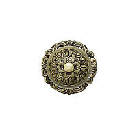 Ручка кнопка на підкладці сучасна класика RT-SK-0155-040-Antik Brass антична бронза 50 мм
