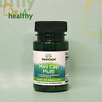 Мультивитаминный комплекс Mini Cap Multi, Swanson, 30 растительных капсул