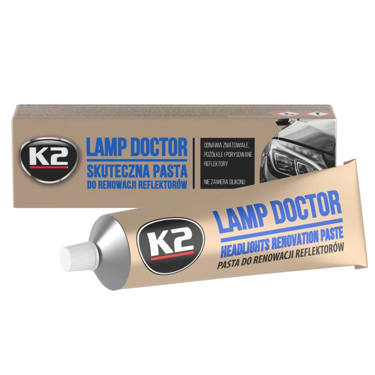 Паста для полировки фар K2 Lamp Doctor 60 мл (L3050) - фото 1 - id-p2115970717