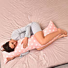 Наволочка для подушки S-Form, 40х130см бязь бавовна пудра зірки, фото 2