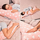 Наволочка для подушки S-Form, 40х130см бязь бавовна пудра зірки, фото 4