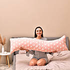 Наволочка для подушки S-Form, 40х130см бязь бавовна пудра зірки, фото 5