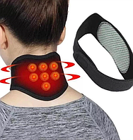 Турмалиновый шейный бандаж с магнитами SUNROZ Self Heating Neck Guard Band