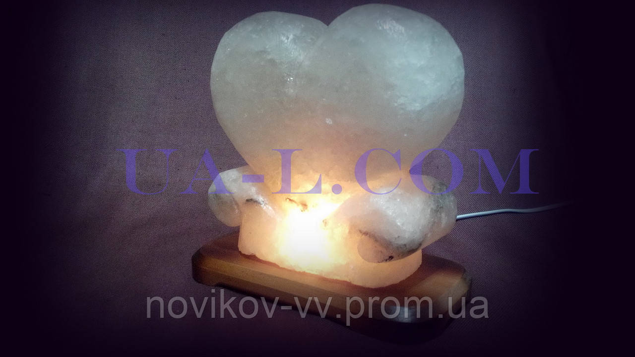 Соляна лампа Серце 4-5кг