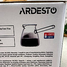 Турка скляна 350 мл з боросилікатного скла Гладка ARDESTO, фото 3