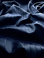 Тканина Костюмна-Шерсть-Шелк Італія (т.синя-смужка). Якість висока! Великий вибір! Для пошиття одягу.